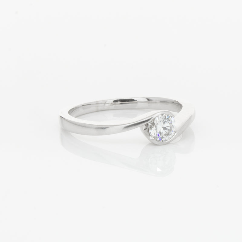 Platinum Diamond Embrace Ring-Ring-Walker & Hall