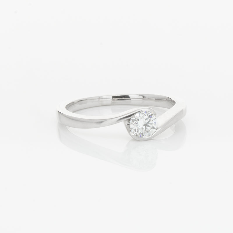 Platinum Diamond Embrace Ring-Ring-Walker & Hall