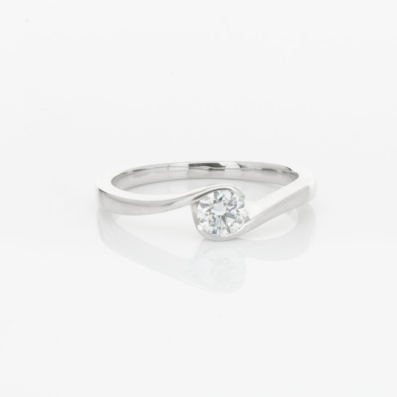 Platinum Diamond Embrace Ring-Ring-Walker & Hall