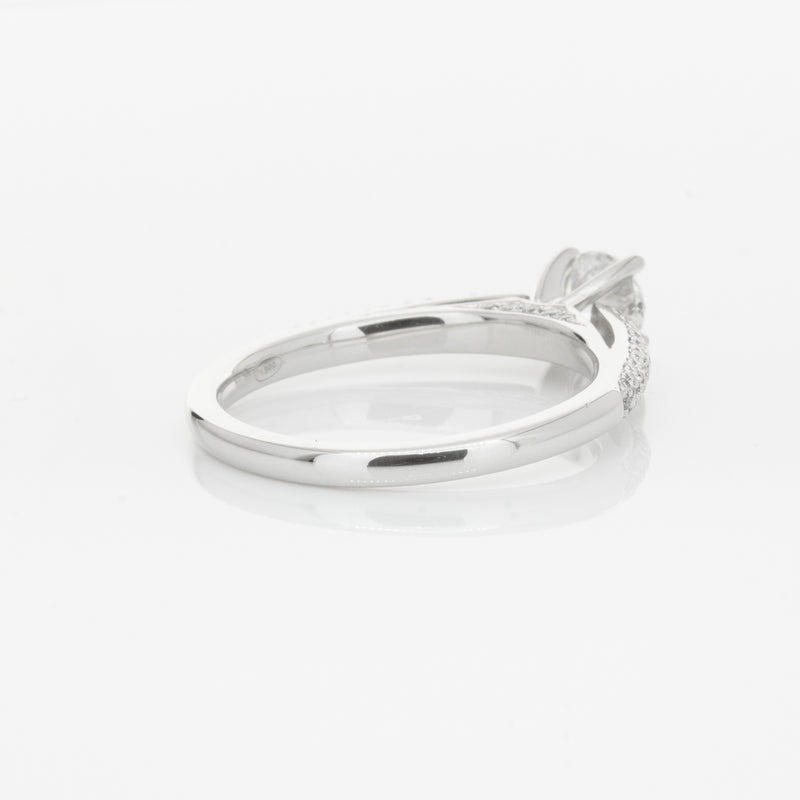 18ct White Gold .50ct Diamond Ring-Ring-Walker & Hall