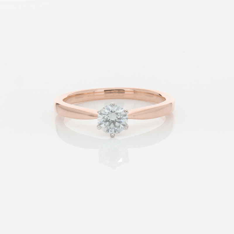 18ct Rose Gold .50ct Diamond Nova Ring-Ring-Walker & Hall