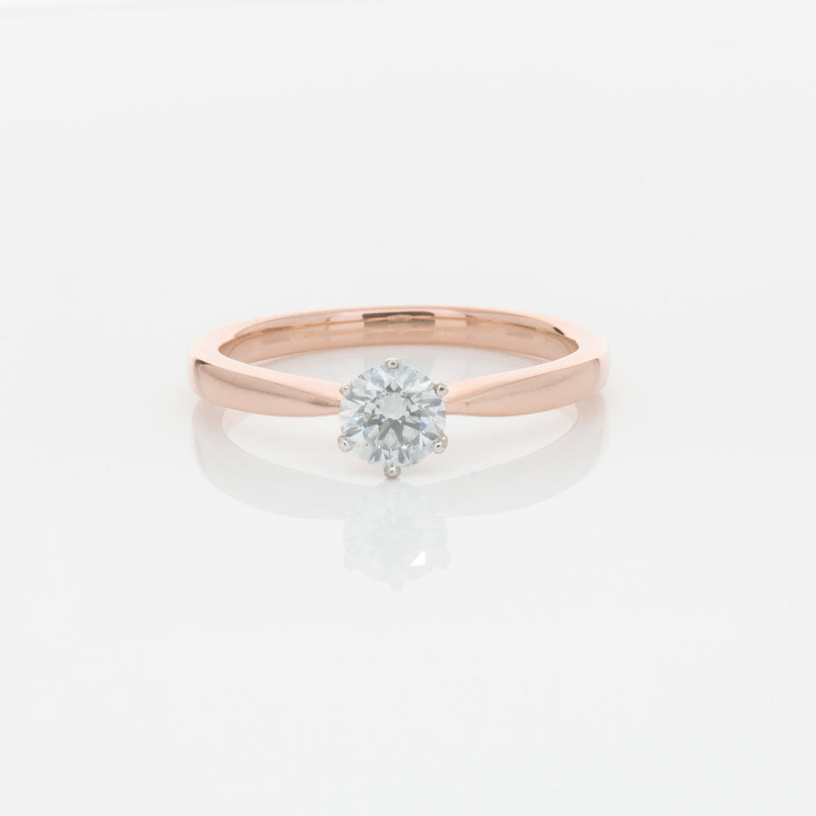 18ct Rose Gold .50ct Diamond Nova Ring-Ring-Walker & Hall