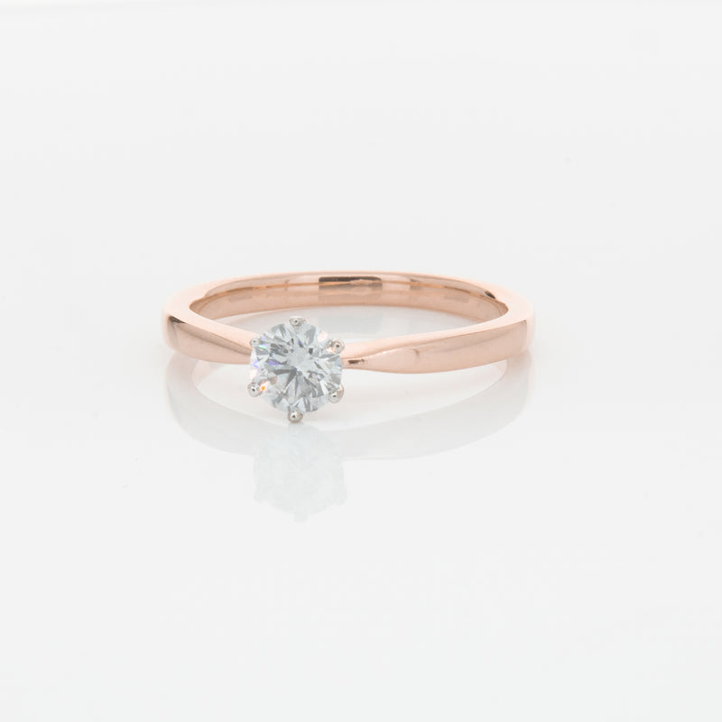 18ct Rose Gold .50ct Diamond Nova Ring-Ring-Walker & Hall