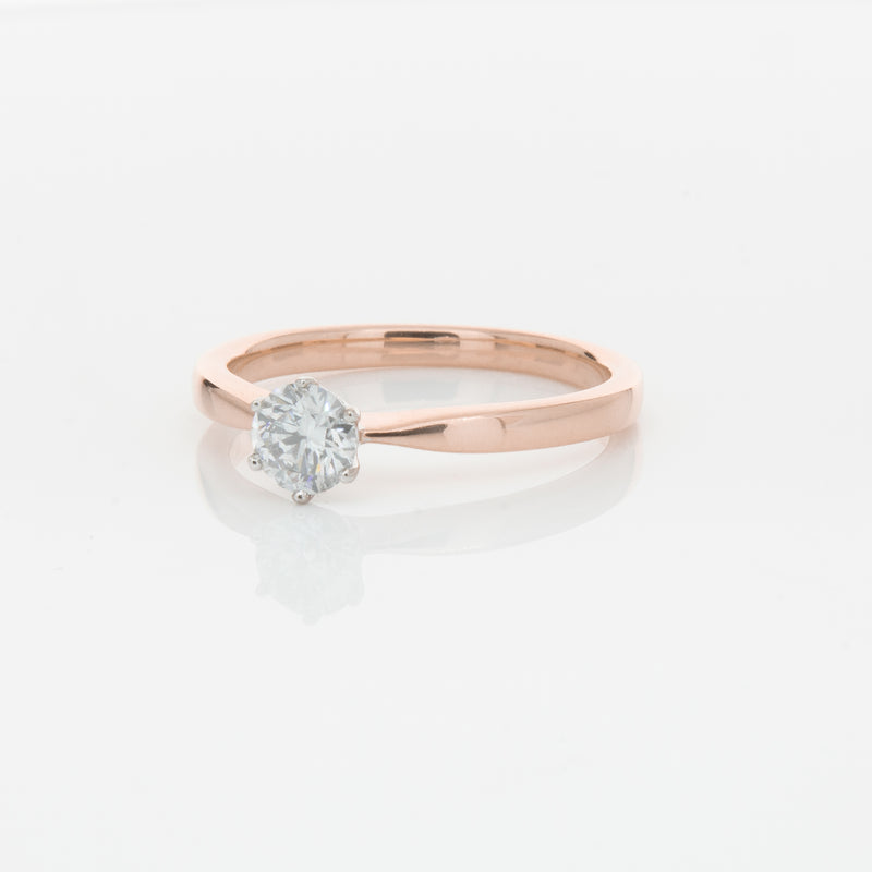 18ct Rose Gold .50ct Diamond Nova Ring-Ring-Walker & Hall