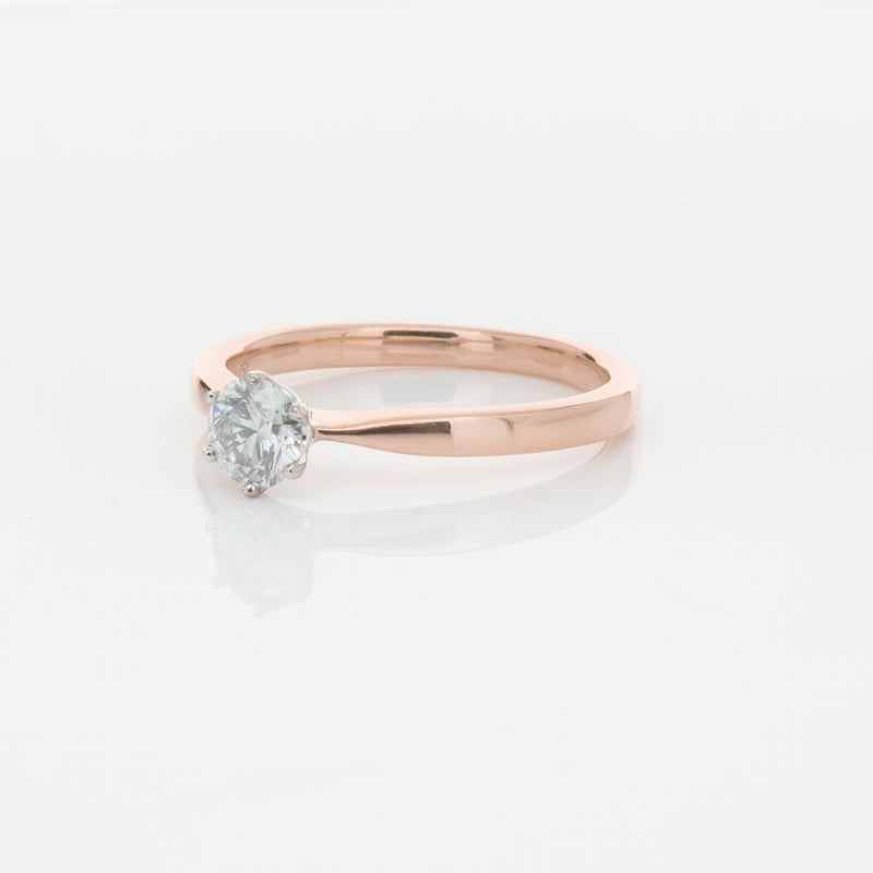 18ct Rose Gold .50ct Diamond Nova Ring-Ring-Walker & Hall