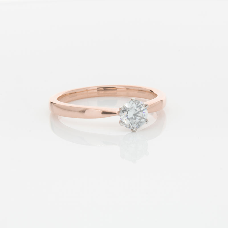 18ct Rose Gold .50ct Diamond Nova Ring-Ring-Walker & Hall