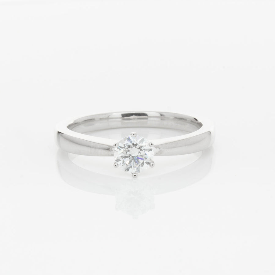 18ct White Gold .31ct Diamond Nova Ring-Ring-Walker & Hall