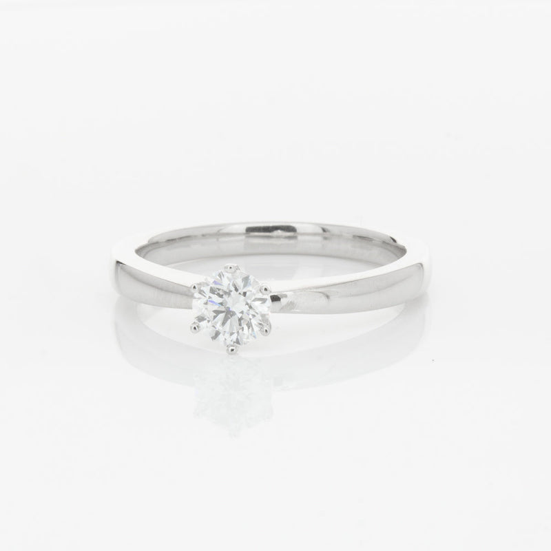 18ct White Gold .31ct Diamond Nova Ring-Ring-Walker & Hall