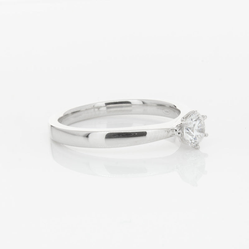 18ct White Gold .31ct Diamond Nova Ring-Ring-Walker & Hall