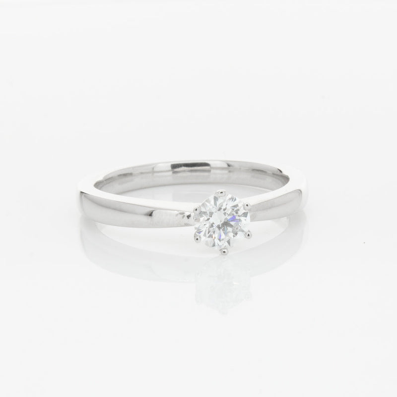 18ct White Gold .31ct Diamond Nova Ring-Ring-Walker & Hall