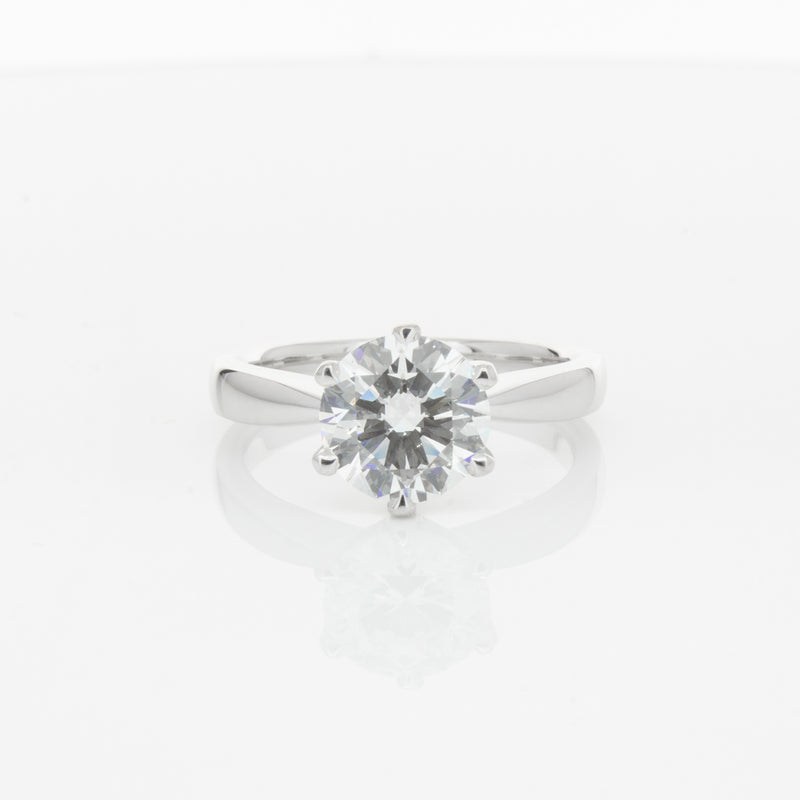 18ct White Gold 2.01ct Diamond Nova Ring-Ring-Walker & Hall