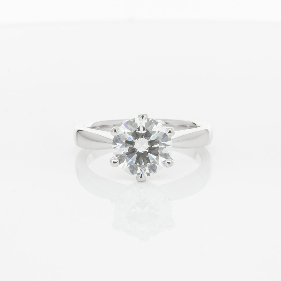 18ct White Gold 2.01ct Diamond Nova Ring-Ring-Walker & Hall