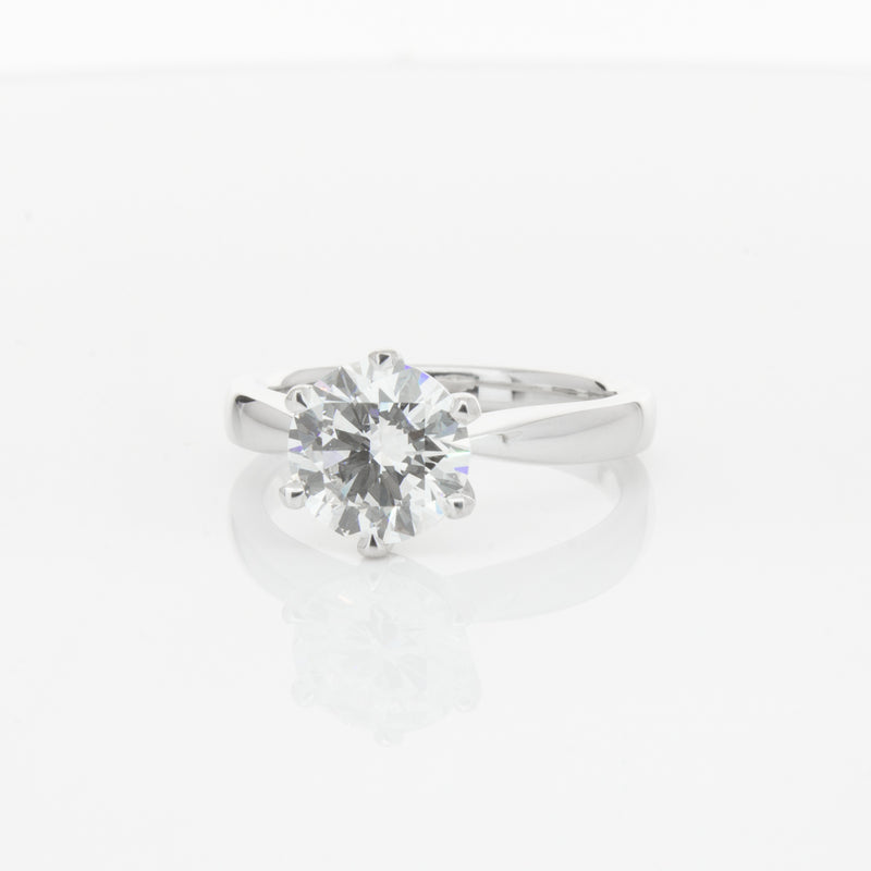 18ct White Gold 2.01ct Diamond Nova Ring-Ring-Walker & Hall