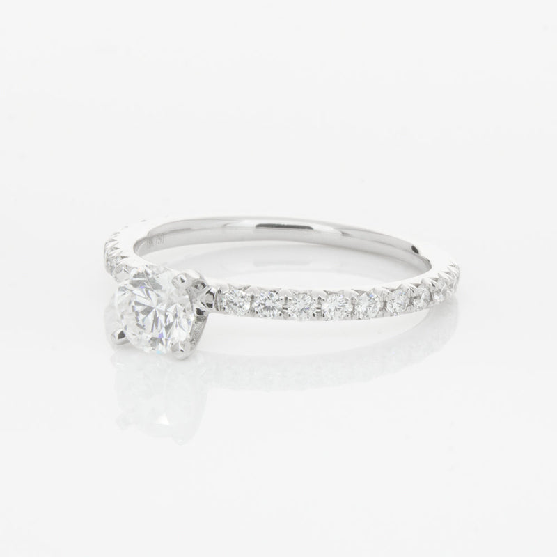 18ct White Gold .50ct Diamond Comet Ring-Ring-Walker & Hall