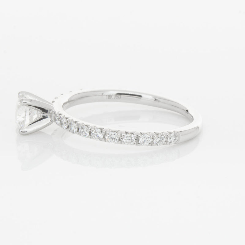 18ct White Gold .51ct Diamond Comet Ring-Ring-Walker & Hall