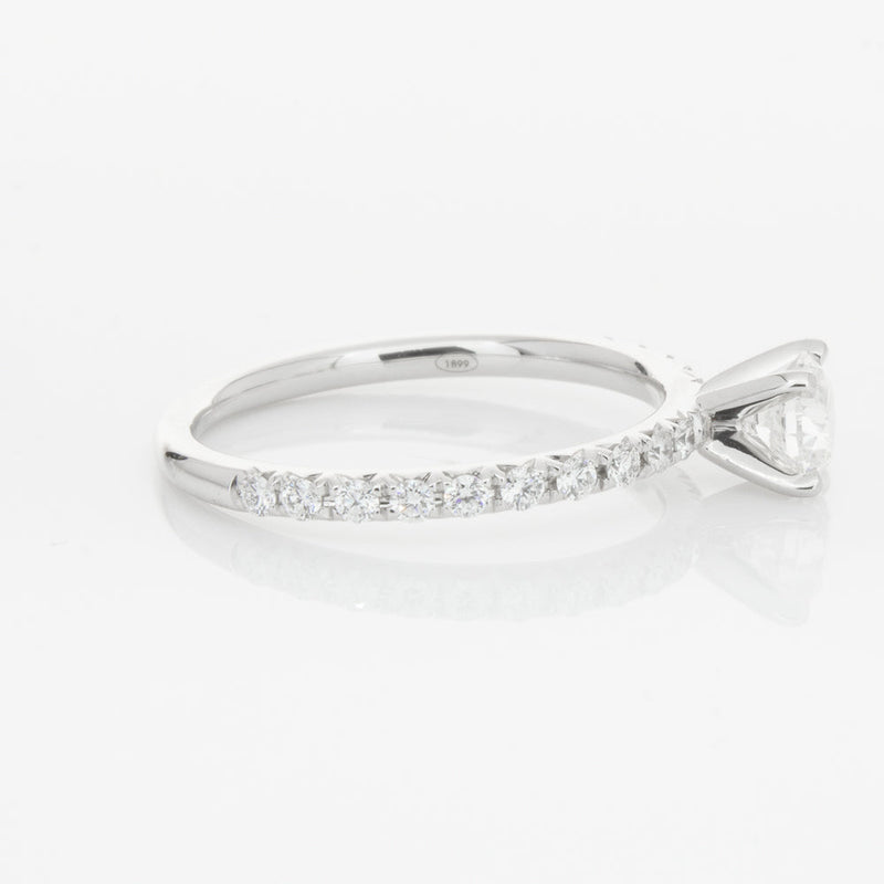 18ct White Gold .50ct Diamond Comet Ring-Ring-Walker & Hall