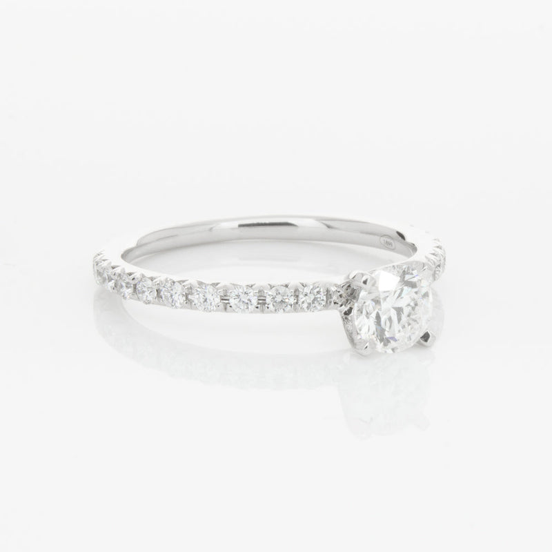 18ct White Gold .50ct Diamond Comet Ring-Ring-Walker & Hall