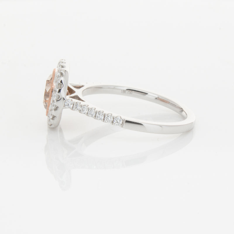 18ct White Gold 1.12ct Cognac Diamond Ring-Ring-Walker & Hall