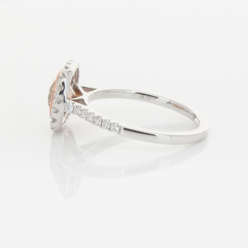 18ct White Gold 1.12ct Cognac Diamond Ring-Ring-Walker & Hall