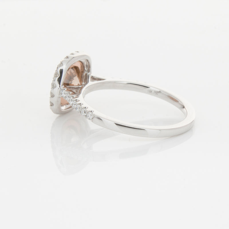 18ct White Gold 1.12ct Cognac Diamond Ring-Ring-Walker & Hall