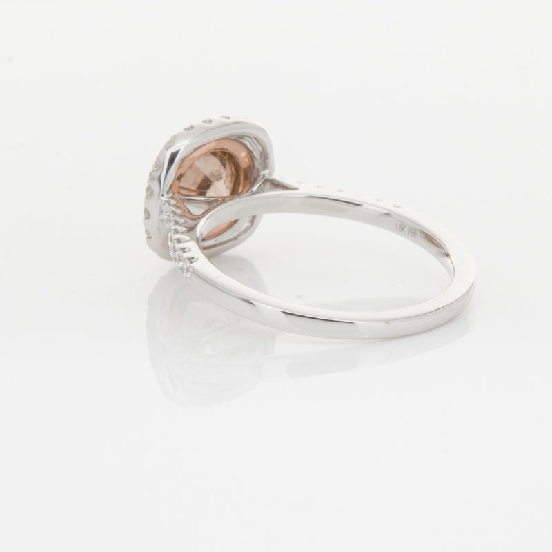 18ct White Gold 1.12ct Cognac Diamond Ring-Ring-Walker & Hall