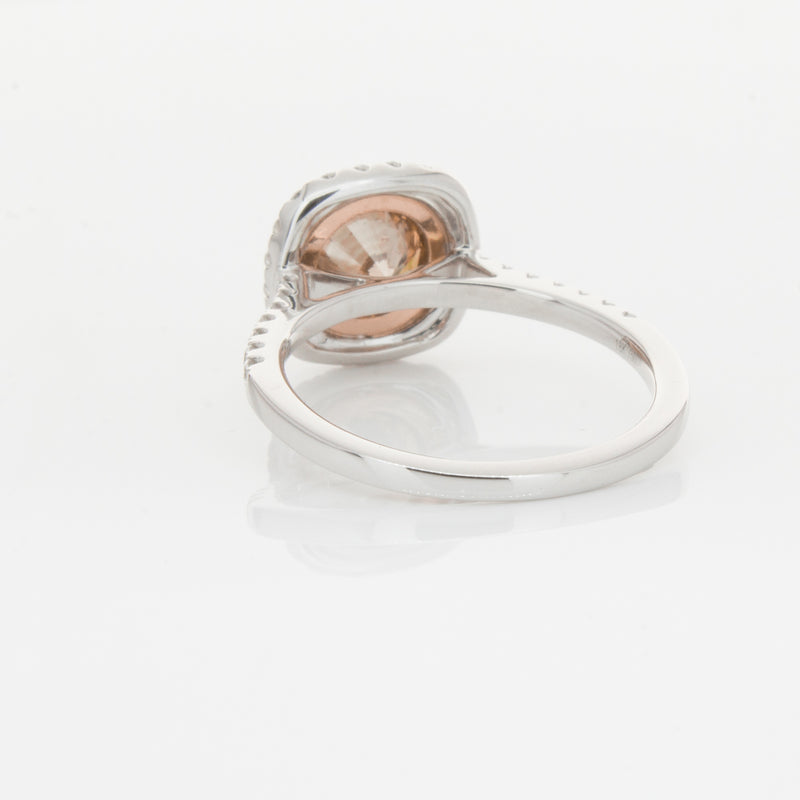 18ct White Gold 1.12ct Cognac Diamond Ring-Ring-Walker & Hall