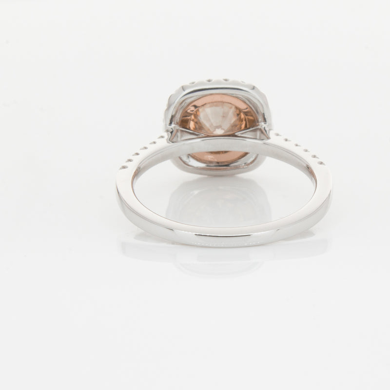 18ct White Gold 1.12ct Cognac Diamond Ring-Ring-Walker & Hall