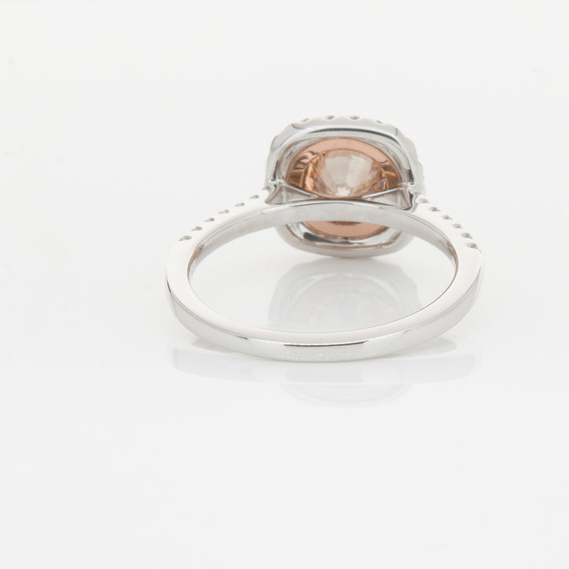 18ct White Gold 1.12ct Cognac Diamond Ring-Ring-Walker & Hall