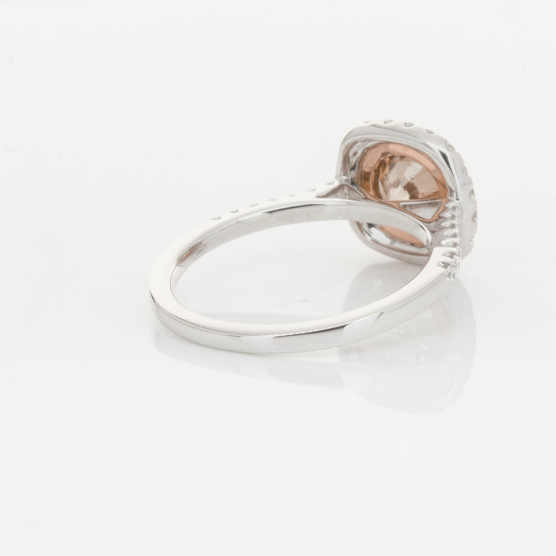 18ct White Gold 1.12ct Cognac Diamond Ring-Ring-Walker & Hall