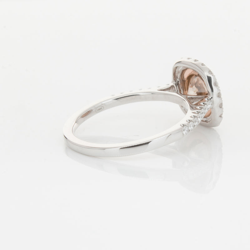 18ct White Gold 1.12ct Cognac Diamond Ring-Ring-Walker & Hall