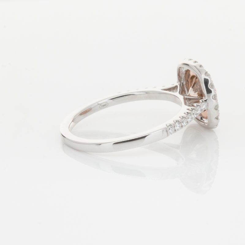18ct White Gold 1.12ct Cognac Diamond Ring-Ring-Walker & Hall