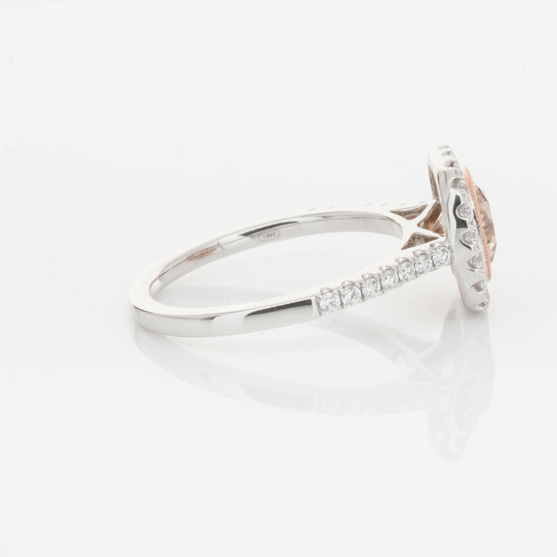 18ct White Gold 1.12ct Cognac Diamond Ring-Ring-Walker & Hall