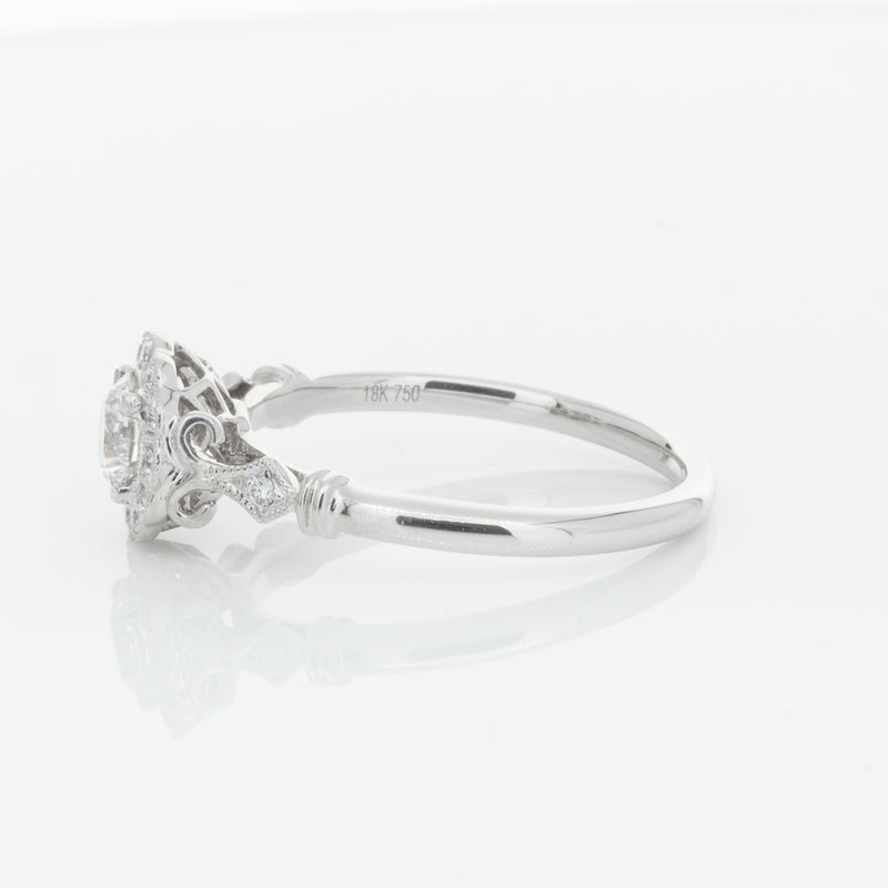 18ct White Gold .50ct Diamond Versailles Ring-Ring-Walker & Hall