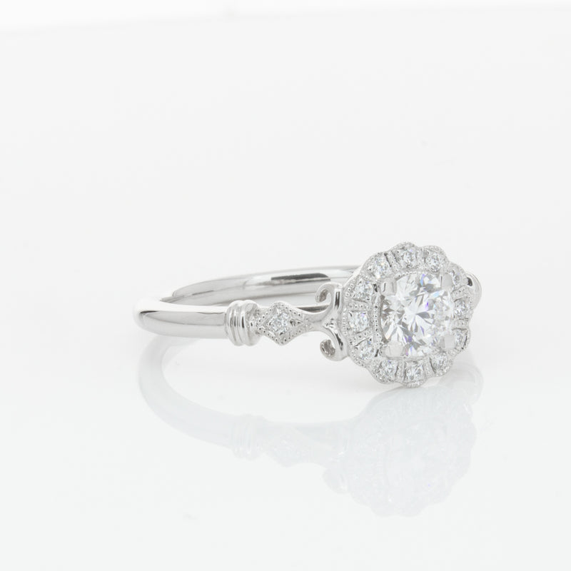 18ct White Gold .50ct Diamond Versailles Ring-Ring-Walker & Hall