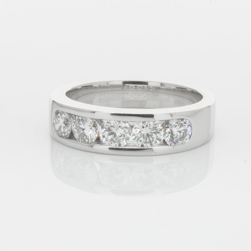 18ct White Gold 1.08ct Diamond Loire Ring-Ring-Walker & Hall