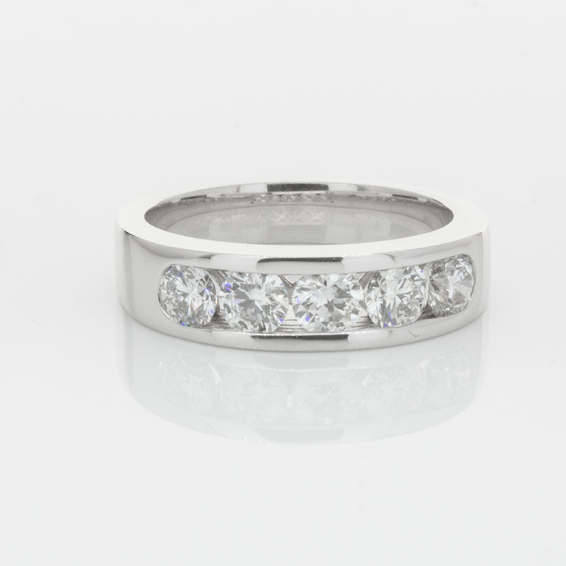 18ct White Gold 1.08ct Diamond Loire Ring-Ring-Walker & Hall