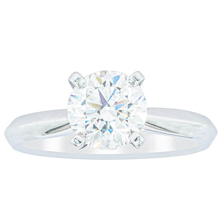 18ct White Gold 1.51ct Diamond Venetian Ring-Ring-Walker & Hall