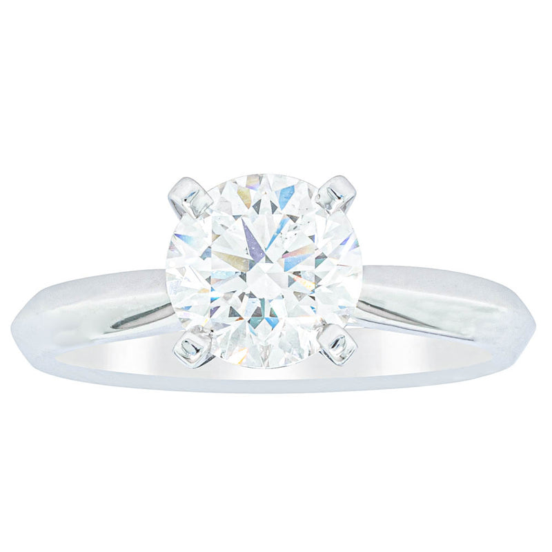 18ct White Gold 1.51ct Diamond Venetian Ring-Ring-Walker & Hall