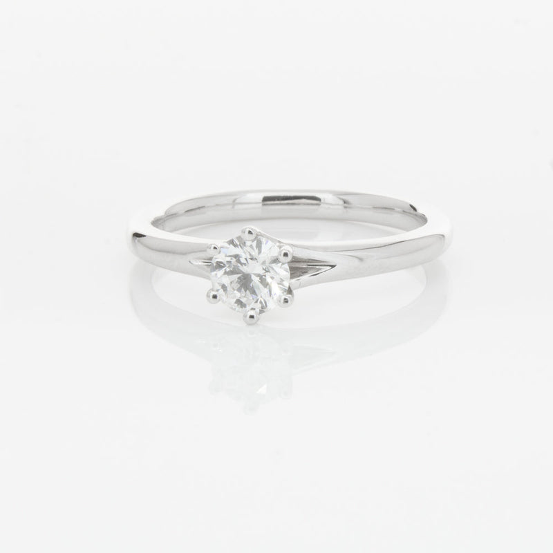 18ct White Gold .31ct Diamond Grace Ring-Ring-Walker & Hall