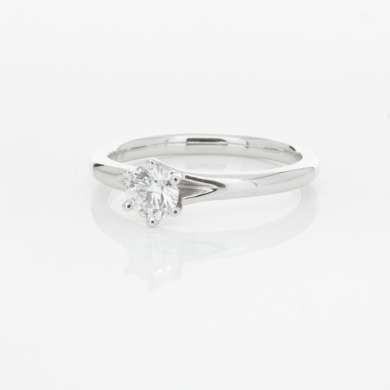 18ct White Gold .31ct Diamond Grace Ring-Ring-Walker & Hall