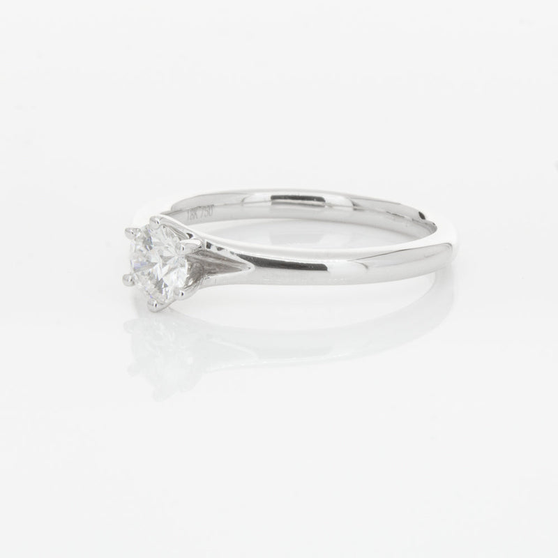 18ct White Gold .31ct Diamond Grace Ring-Ring-Walker & Hall