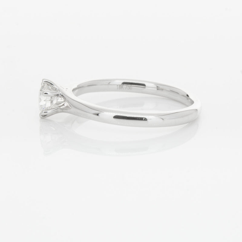 18ct White Gold .31ct Diamond Grace Ring-Ring-Walker & Hall