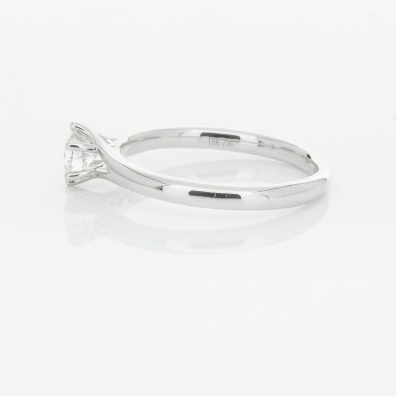 18ct White Gold .31ct Diamond Grace Ring-Ring-Walker & Hall