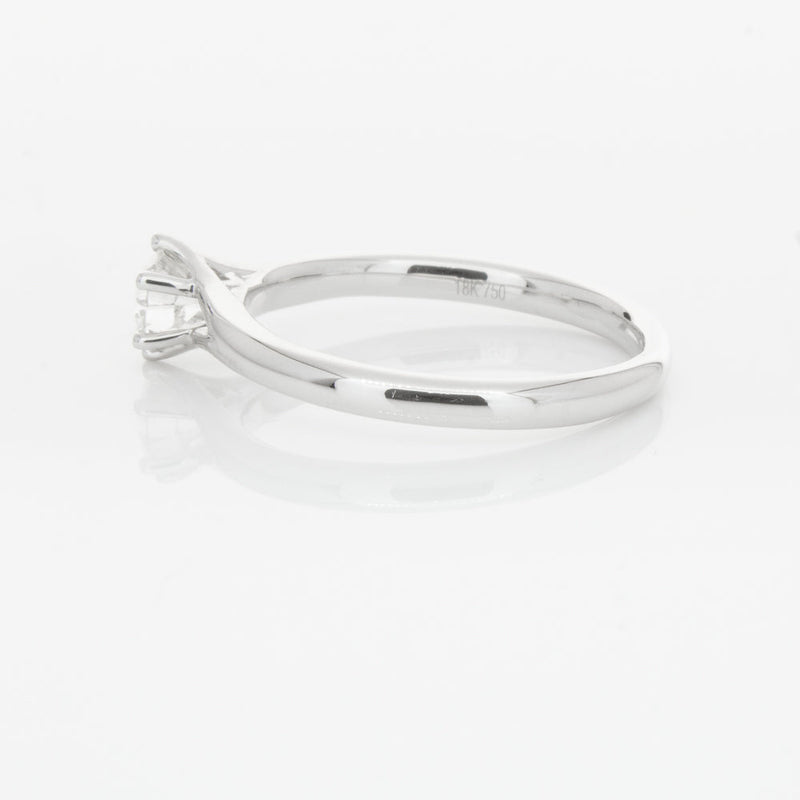 18ct White Gold .31ct Diamond Grace Ring-Ring-Walker & Hall