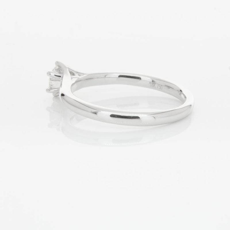 18ct White Gold .31ct Diamond Grace Ring-Ring-Walker & Hall