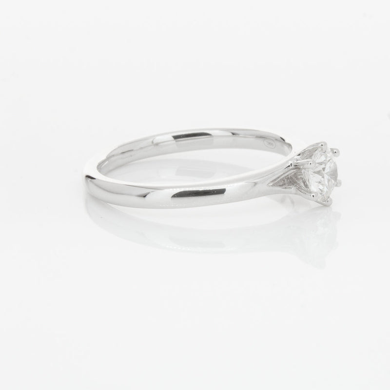 18ct White Gold .31ct Diamond Grace Ring-Ring-Walker & Hall