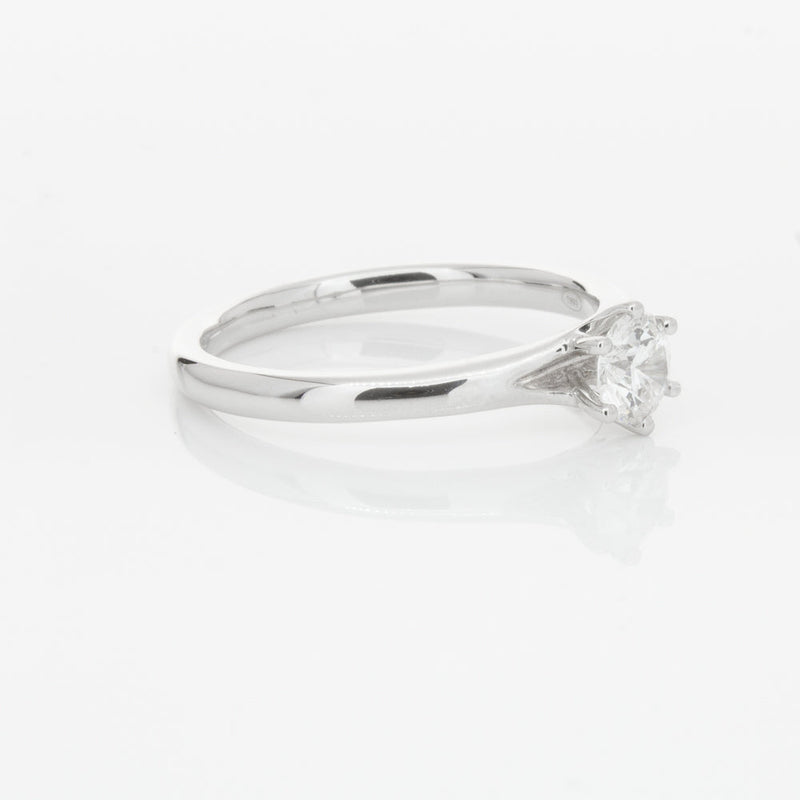 18ct White Gold .31ct Diamond Grace Ring-Ring-Walker & Hall