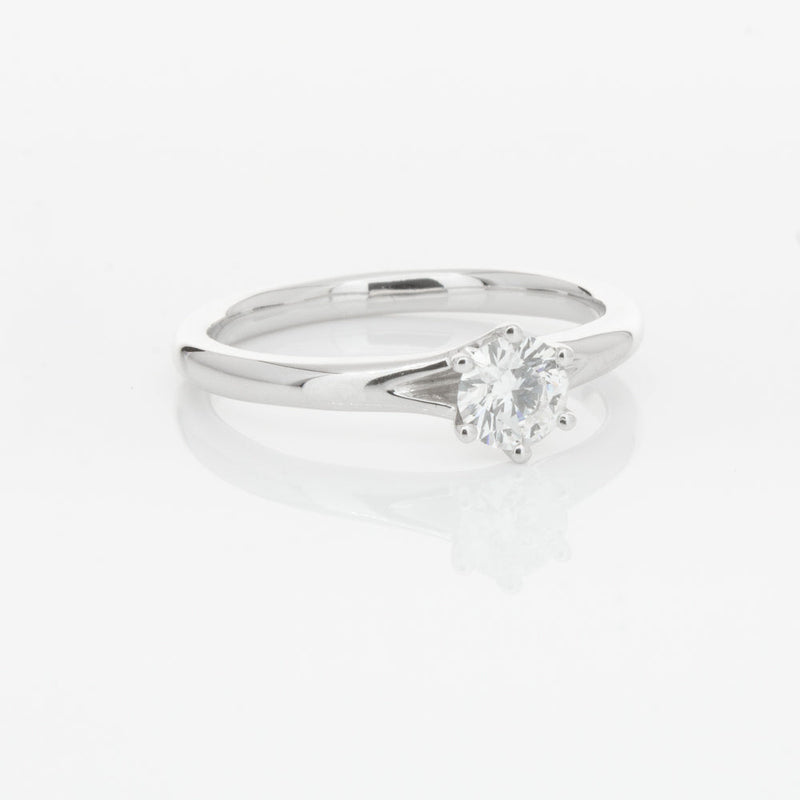 18ct White Gold .31ct Diamond Grace Ring-Ring-Walker & Hall
