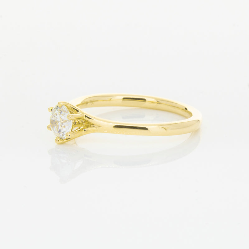 18ct Yellow Gold .48ct Diamond Grace Ring-Ring-Walker & Hall