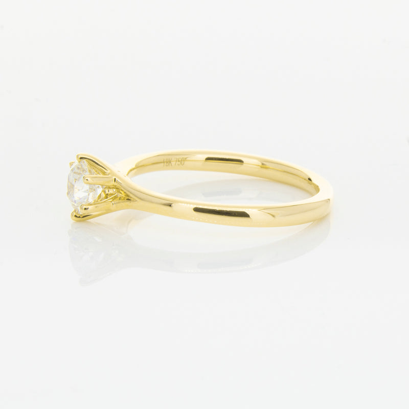 18ct Yellow Gold .48ct Diamond Grace Ring-Ring-Walker & Hall